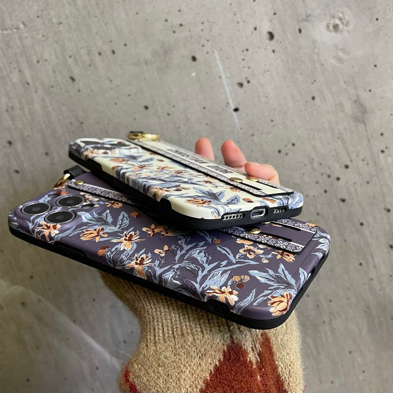 Μοβ μοβ & Λευκή θήκη για iPhone
