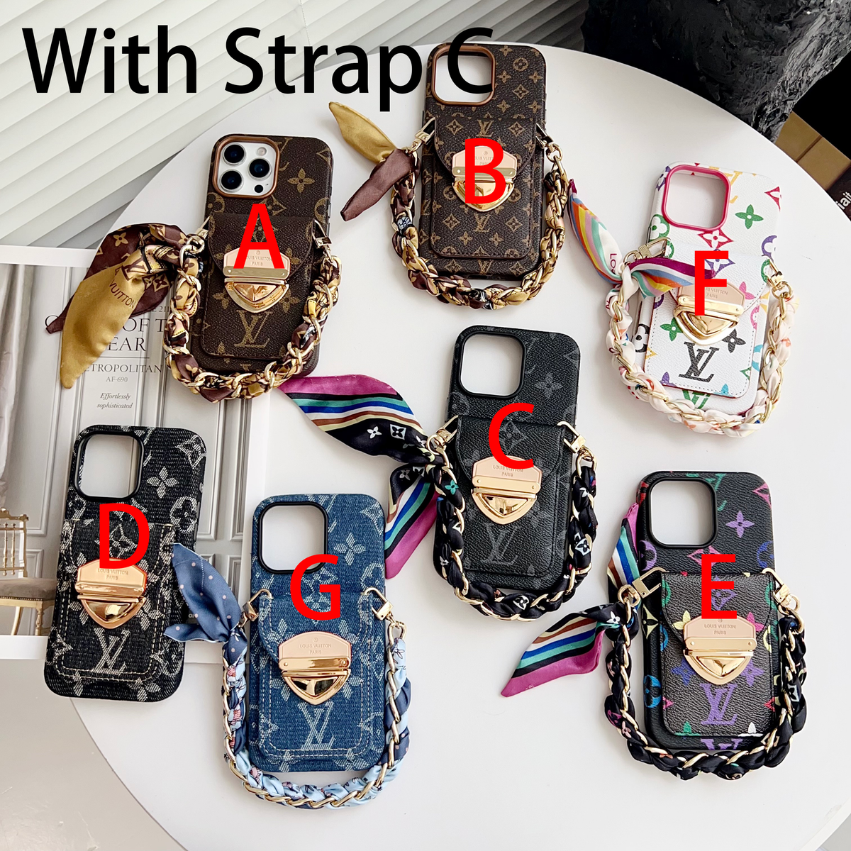 حافظة iPhone فاخرة كروس مع جيب للبطاقة  &  حزام قابل للفصل