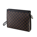 Vintage Check Leather Clutch