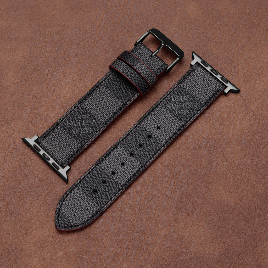 Leather Monogram Apple Watch Bands