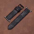 Leather Monogram Apple Watch Bands