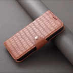 Alligator Print iPhone tok pénztárcával és szíjjal