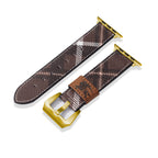 Leather Monogram Apple Watch Bands