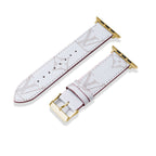 Leather Monogram Apple Watch Bands