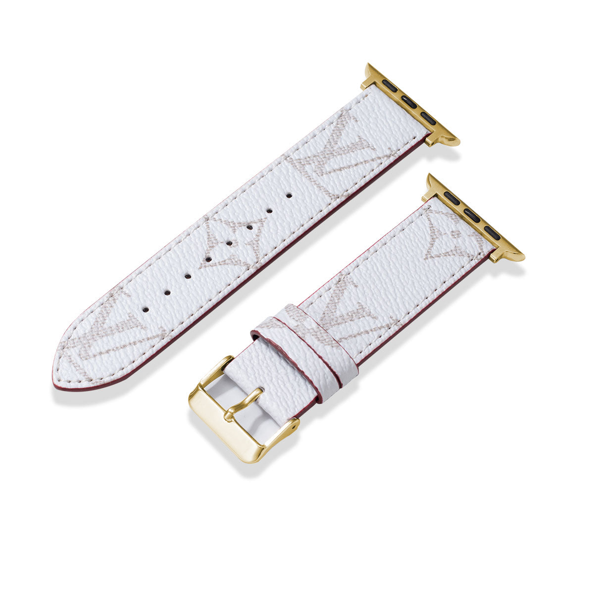 Leather Monogram Apple Watch Bands