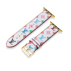 Leather Monogram Apple Watch Bands