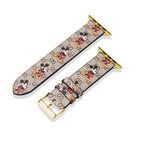 Leather Monogram Apple Watch Bands