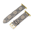 Leather Monogram Apple Watch Bands