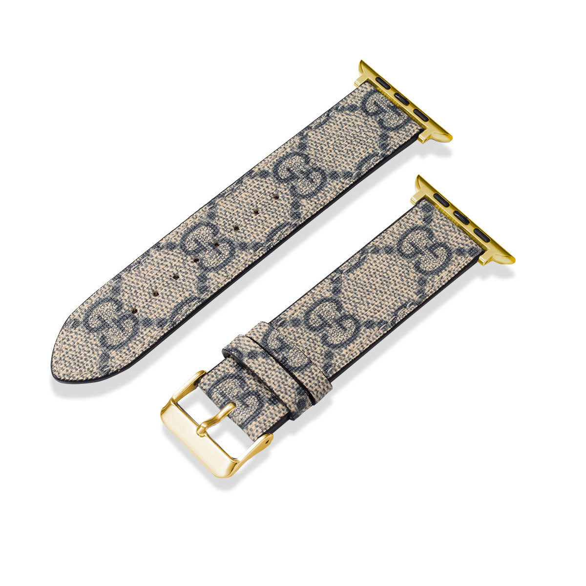 Leather Monogram Apple Watch Bands