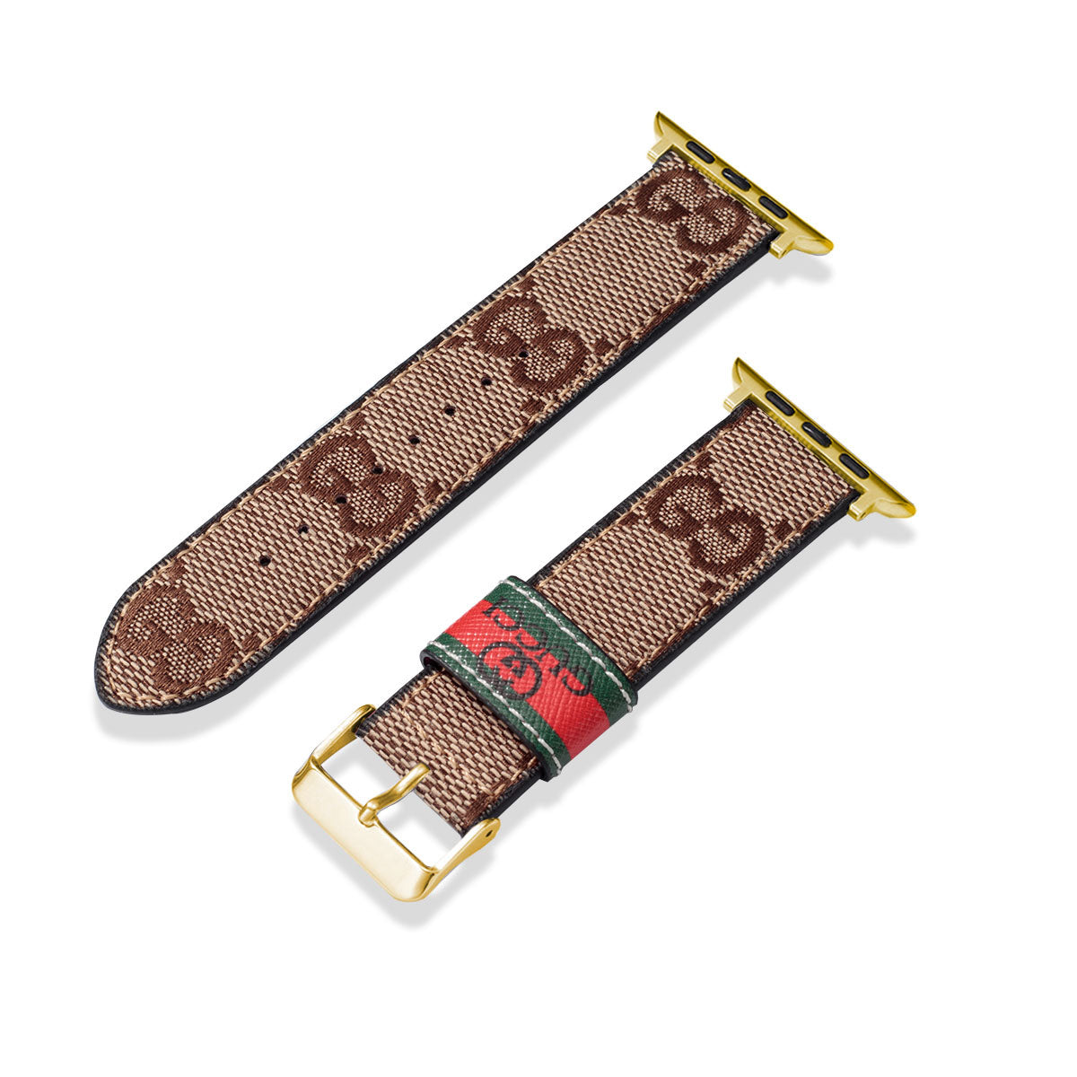 Leather Monogram Apple Watch Bands