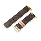 Leather Monogram Apple Watch Bands