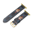 Leather Monogram Apple Watch Bands