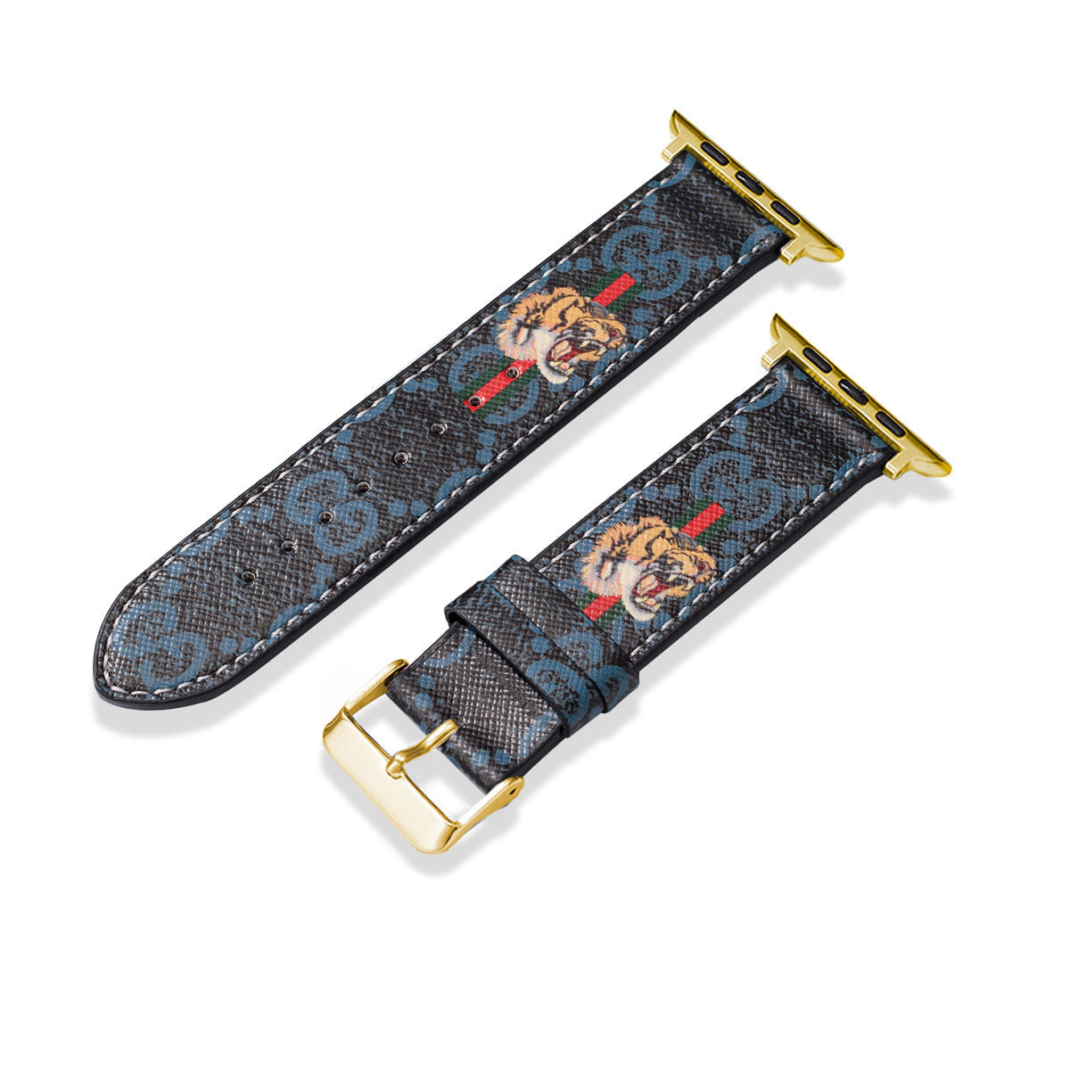 Leather Monogram Apple Watch Bands