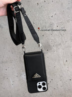 Luxus Crossbody bőr iPhone tok