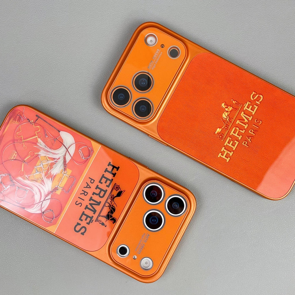 H Luxe iPhone-hoesje uit de oranje serie