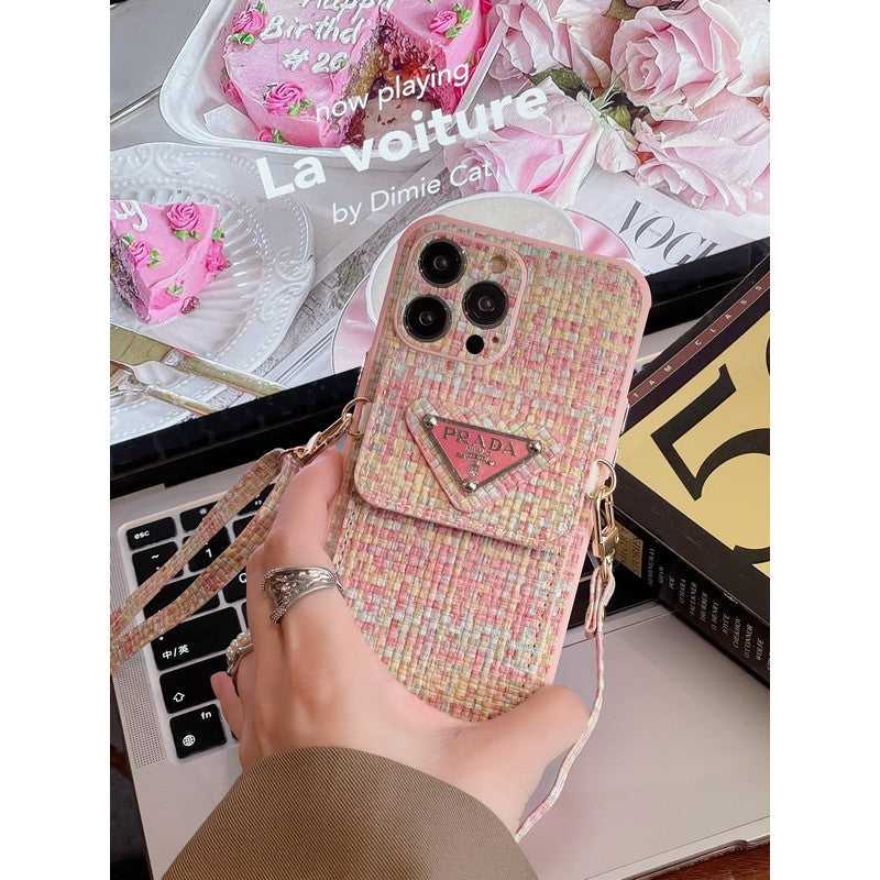 Πολυτελής υφαντική τσάντα για iPhone Θήκη για iPhone
