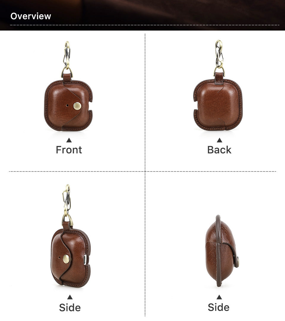 Genuine Leather AirPods 4 Case