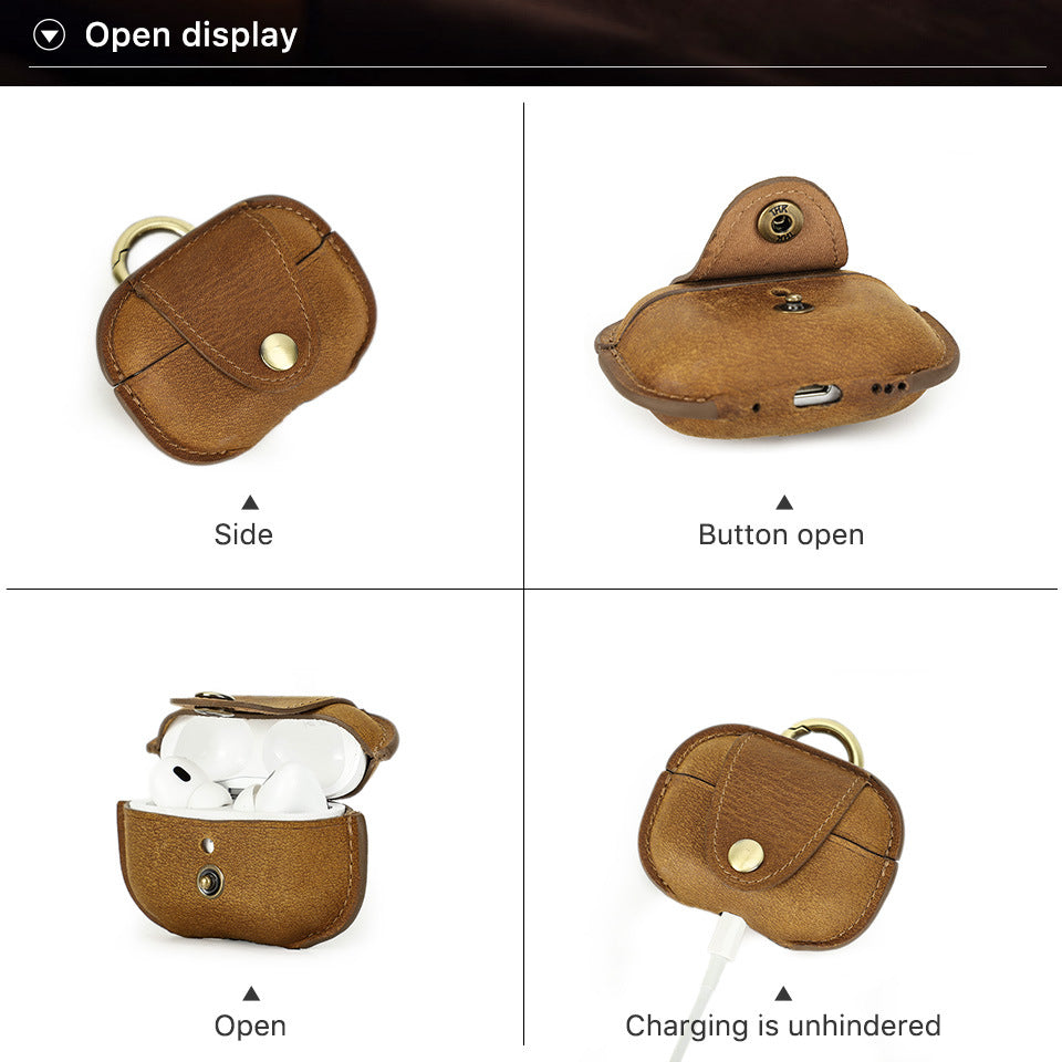 Genuine Leather Case for AirPods Pro/Pro2/3