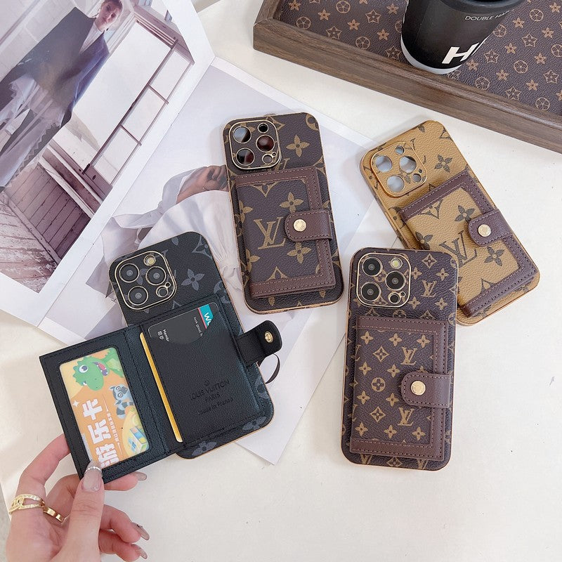 Luxus Classic Color Card Bag iPhone tok