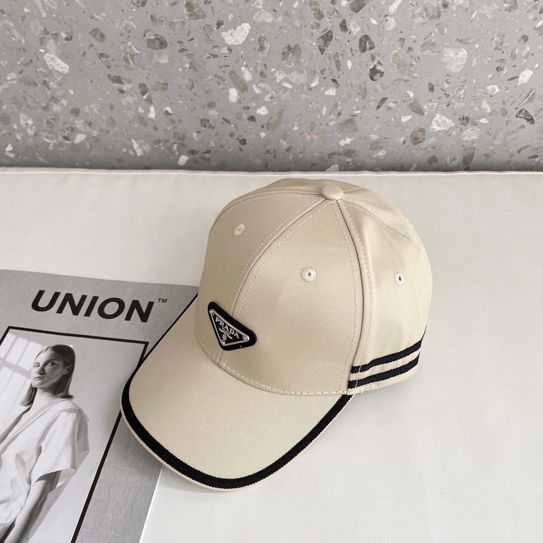 Fashion Triangle Logo Baseball Cap | Luxury Designer Cotton Hat