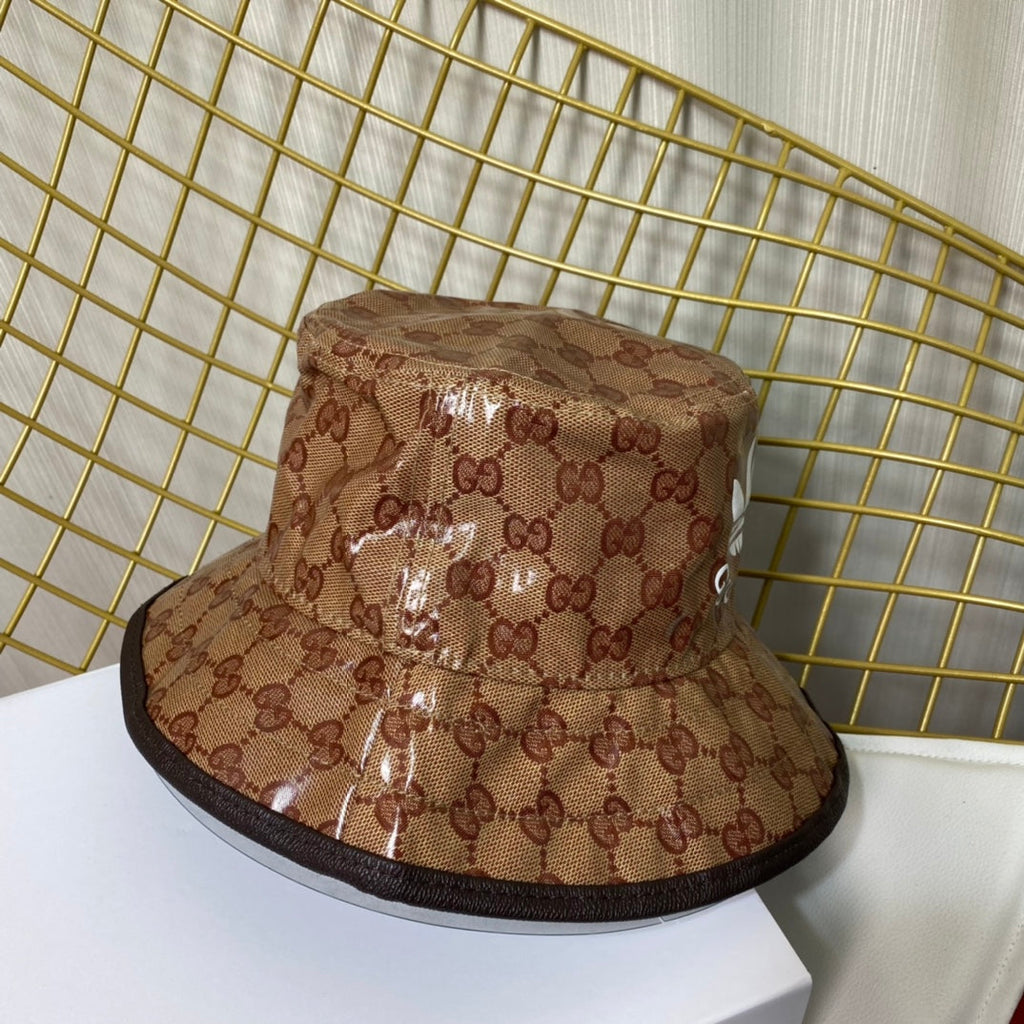 Classic Crystal Canvas Trefoil Bucket Hat