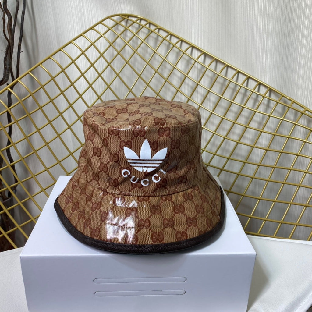 Classic Crystal Canvas Trefoil Bucket Hat