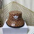 Classic Crystal Canvas Trefoil Bucket Hat