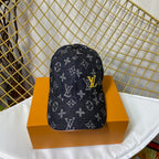 Luxury Embroidered Denim Baseball Cap