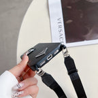 Luxus Crossbody bőr iPhone tok