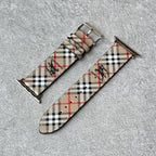 Leather Monogram Apple Watch Bands