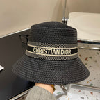 Luxury ClassicVintage Straw Sun Hat for Women