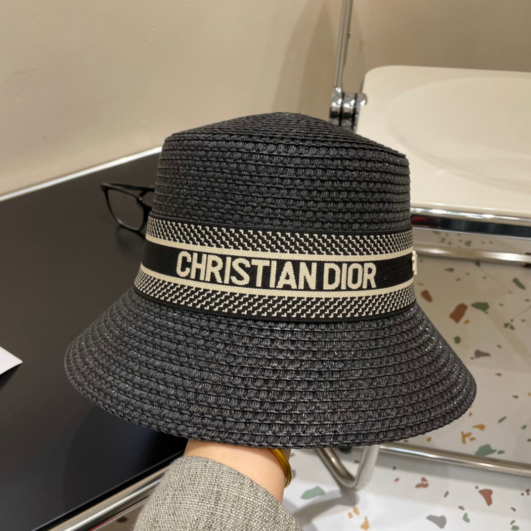 Luxury ClassicVintage Straw Sun Hat for Women