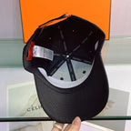 H Embroidered Cotton Baseball Cap