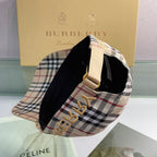 Luxury Baseball Cap Classic Check Embroidered