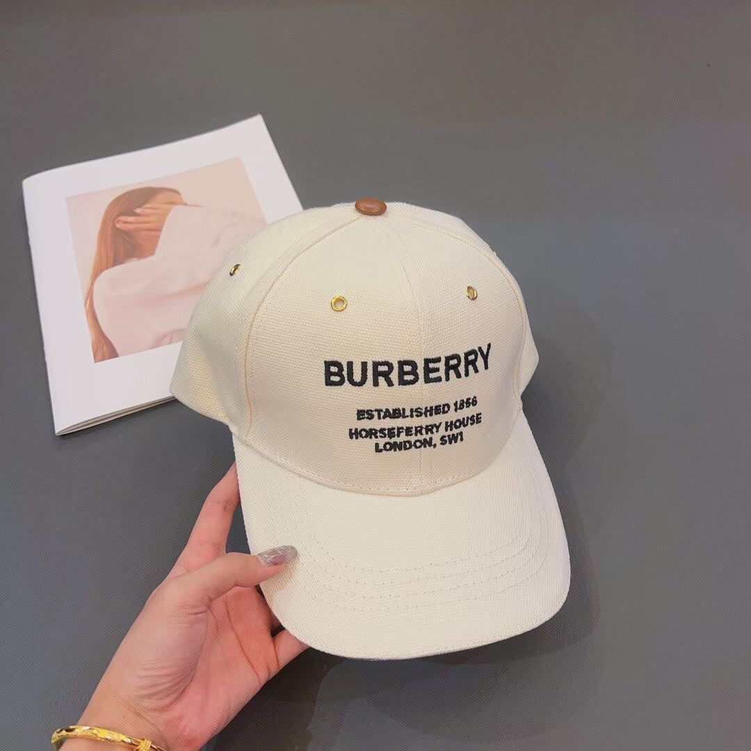 Luxury Embroidered Canvas Baseball Cap | Luxury Designer Hat