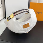 Luxury Vintage Check Embroidered Baseball Cap