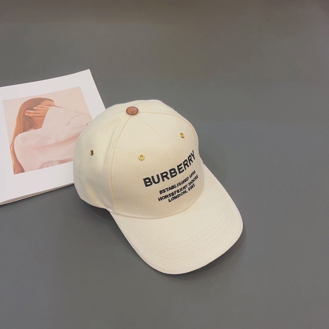 Luxury Embroidered Canvas Baseball Cap | Luxury Designer Hat