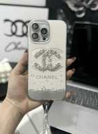 Κομψή πολυτελής κρυστάλλινη θήκη iPhone με λουράκι για βραχιόλι