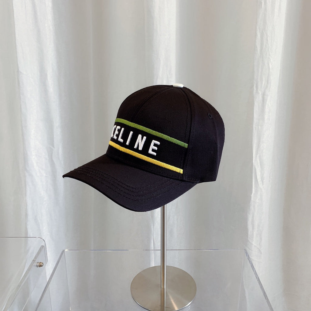 CELINE Embroidered Cotton Baseball Cap | Luxury Designer Adjustable Hat