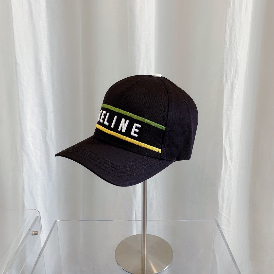 CELINE Embroidered Cotton Baseball Cap | Luxury Designer Adjustable Hat