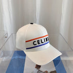 CELINE Embroidered Cotton Baseball Cap | Luxury Designer Adjustable Hat