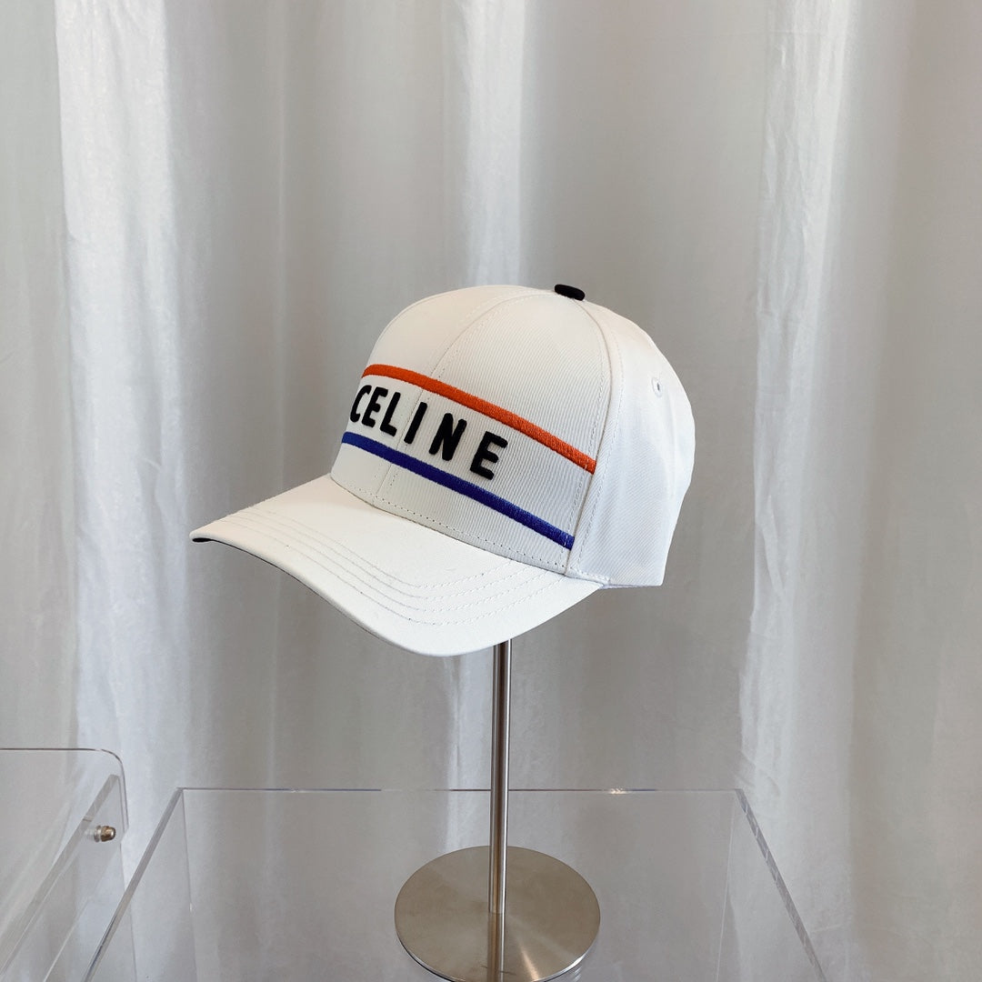 CELINE Embroidered Cotton Baseball Cap | Luxury Designer Adjustable Hat