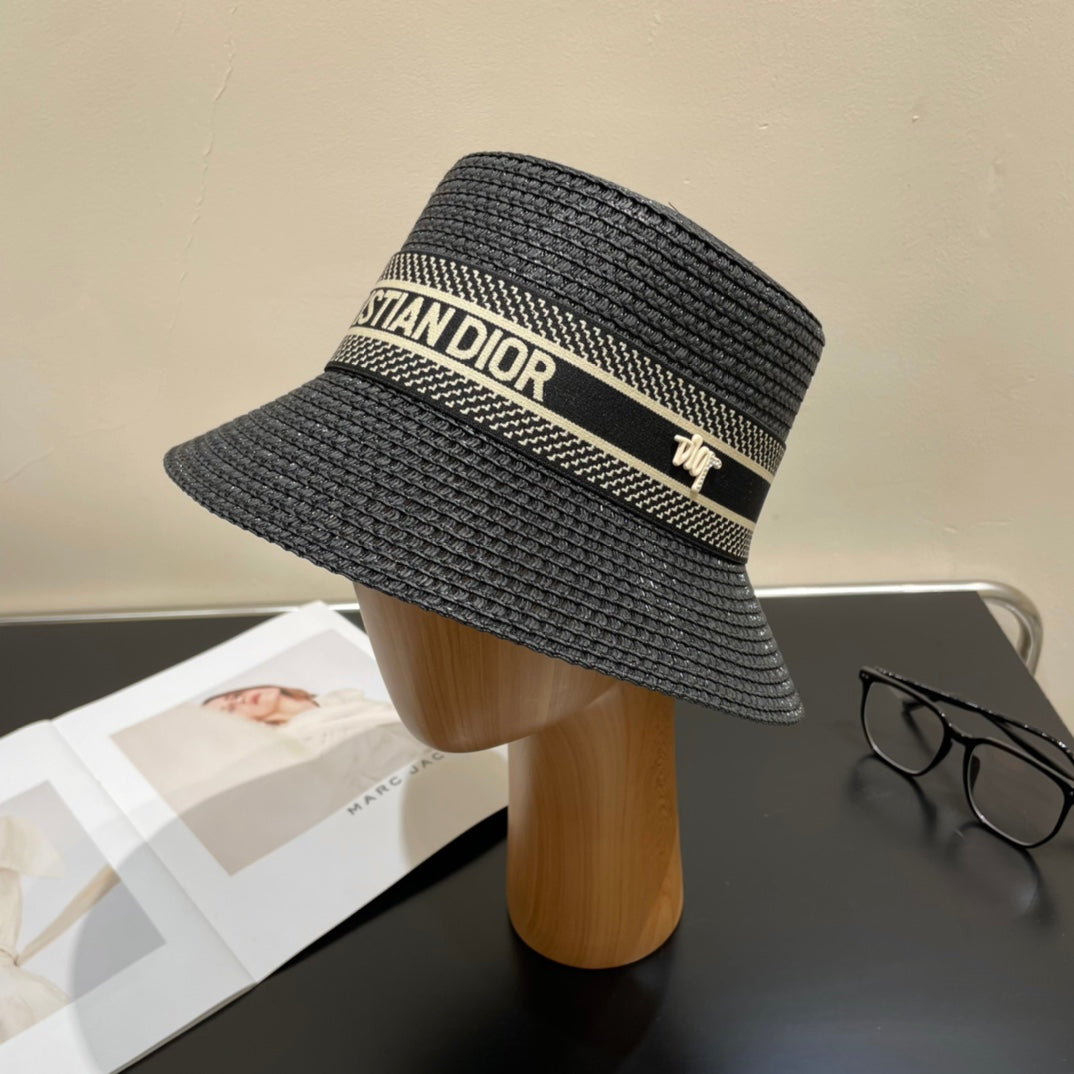 Luxury ClassicVintage Straw Sun Hat for Women