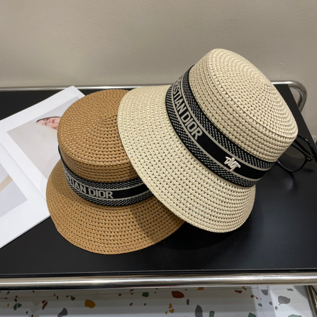 Luxury ClassicVintage Straw Sun Hat for Women