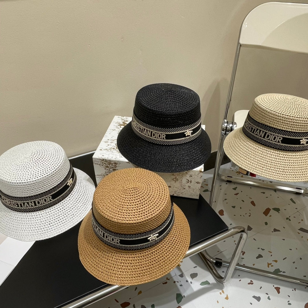 Luxury ClassicVintage Straw Sun Hat for Women
