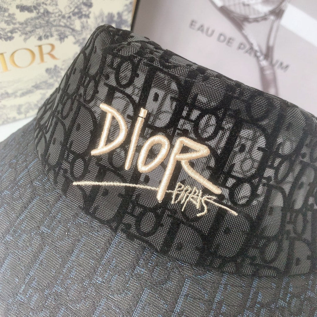 Classic Vintage Lace Flocked Bucket Hat
