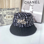 Classic Vintage Lace Flocked Bucket Hat