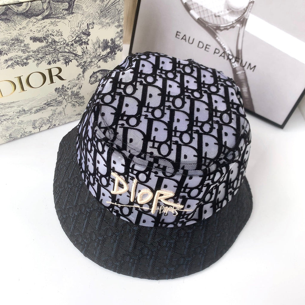 Classic Vintage Lace Flocked Bucket Hat