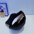 Luxury FF Leather Trim Baseball Cap