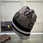 Classic GG Jacquard Wool Knit Beanie | Luxury Designer Winter Hat